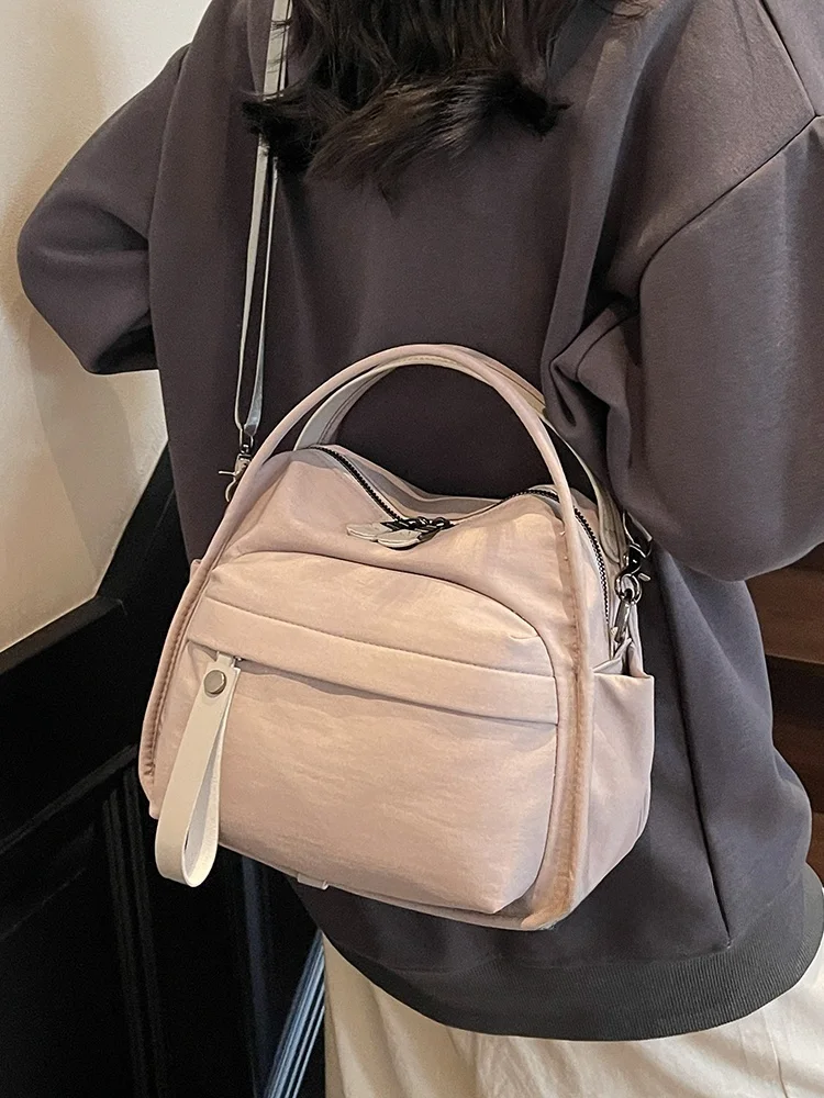 

Новая модная сумка-кроссбоди 2026 года на одно плечо, повседневная легкая сумка из нейлоновой ткани для мужчин и женщин