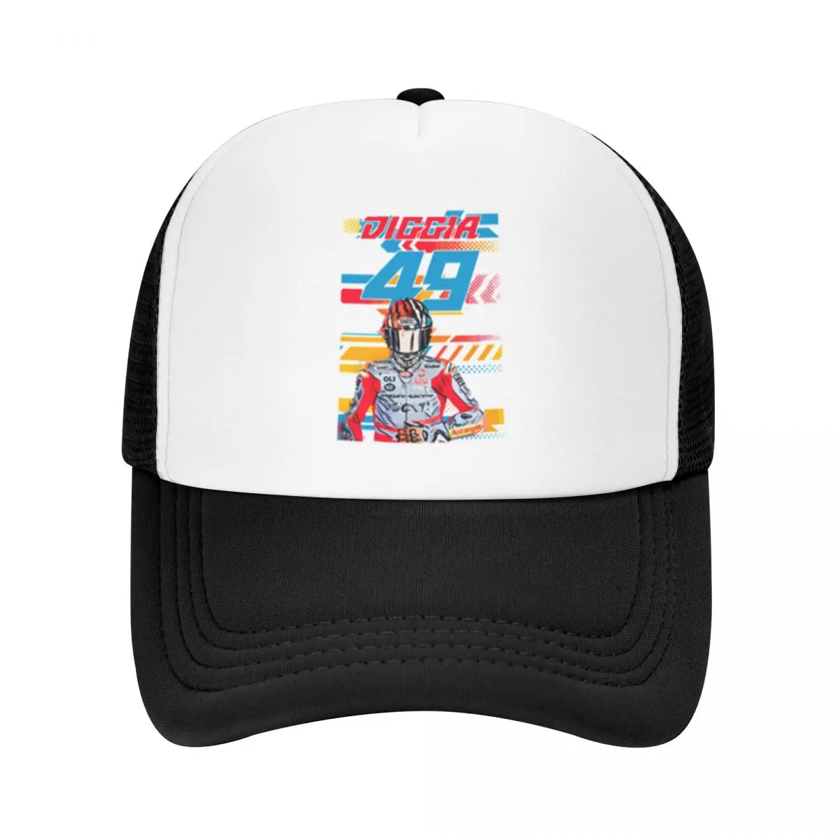 

Lucky GP #49 Diggia Fabio Motorcycle Racing Driver Outdoor Mesh Baseball Cap For Women Peaked Caps New Trend Street Dance Hats