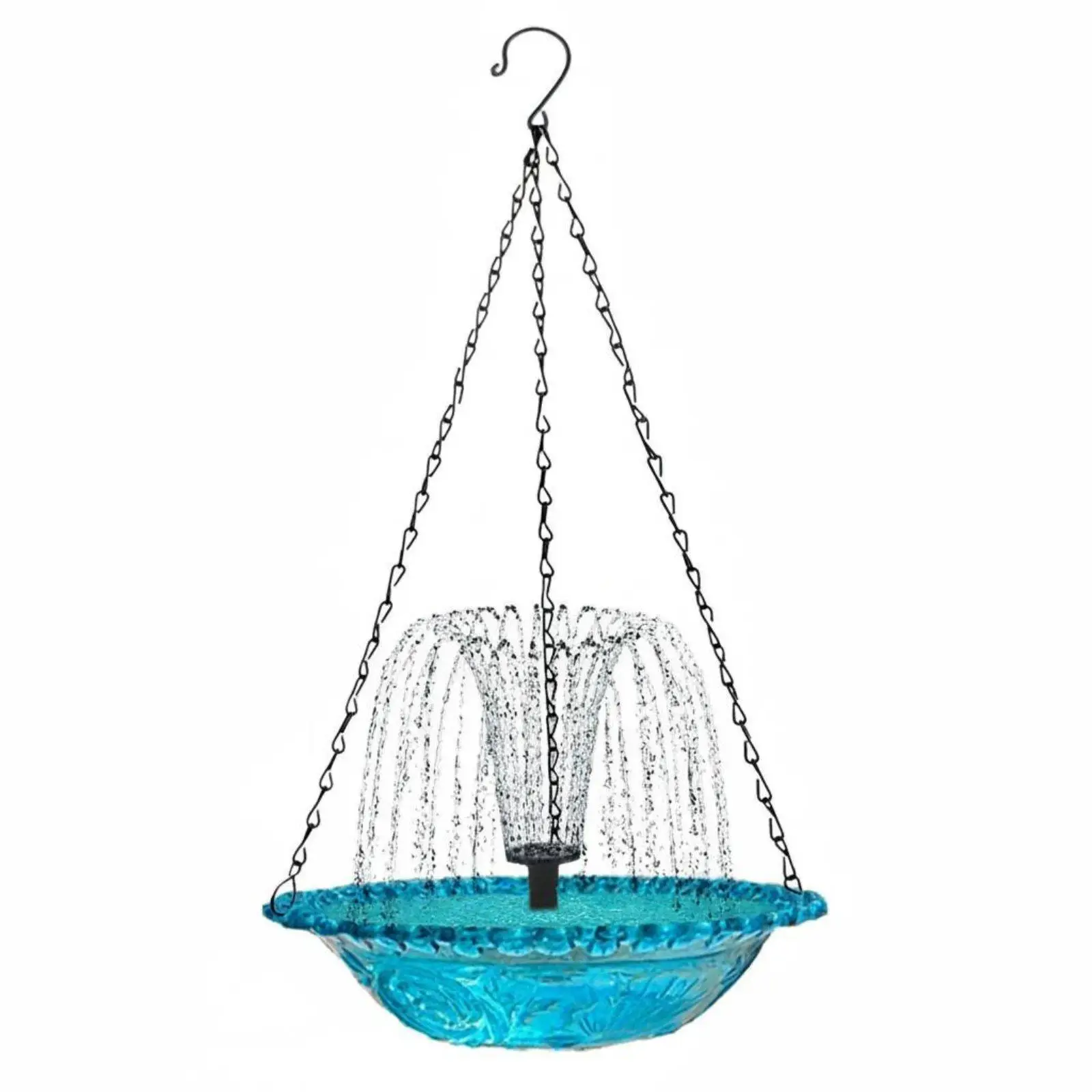 Hanging Solar Avian Bath Decorative Feature Solar Powered Hanging Water Feature