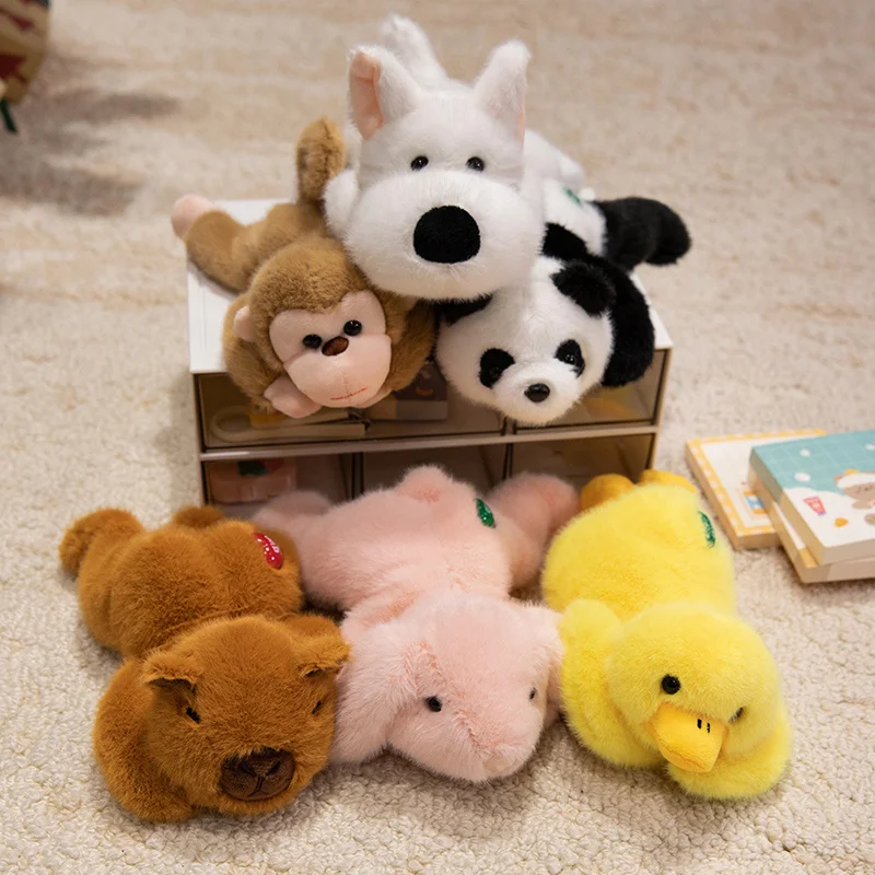

Cartoon Lying Stuffed Animal Cute Monkey Bunny Panda Capybara Duck Plushies Kawaii Office Companion Plush Pad Wrist Support Doll