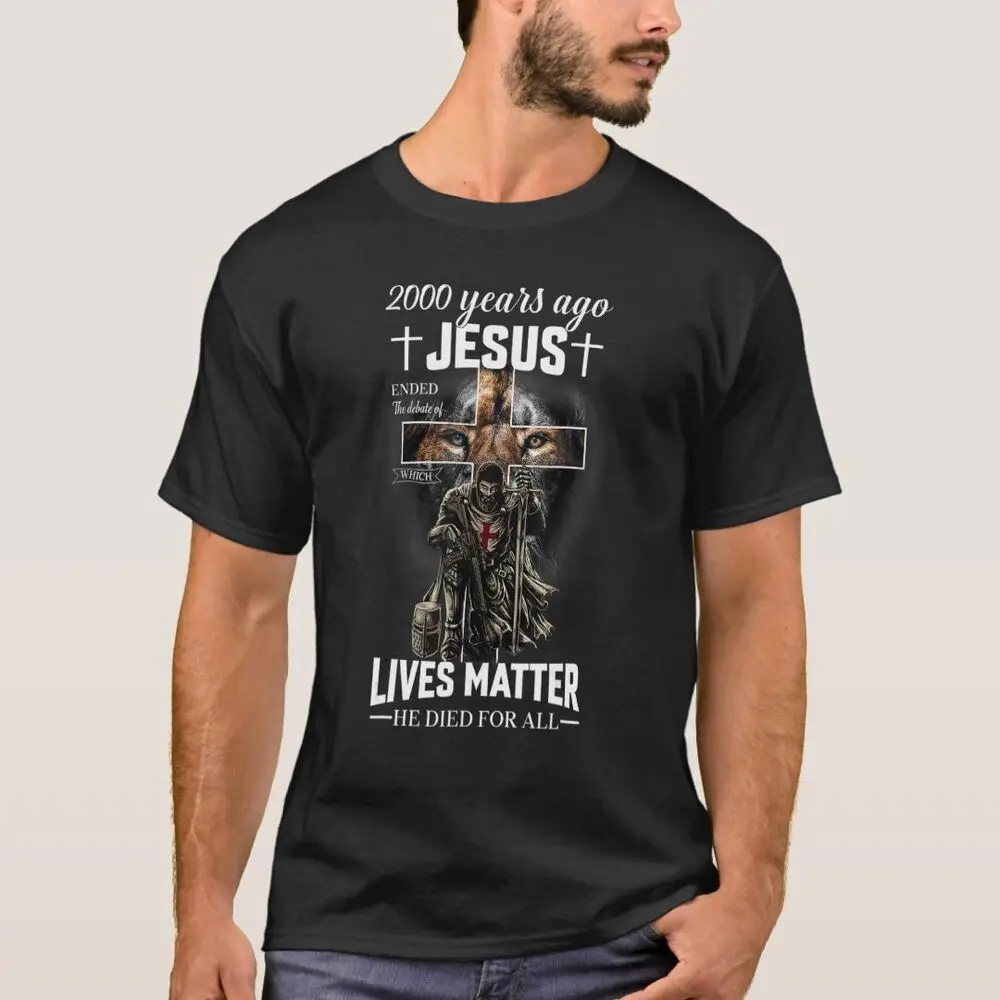 2000 Years Ago Ended The Debate Christian Idea T-Shirt For Men Clothing Women Short Sleeve Tees Y2K Tops New Arrival