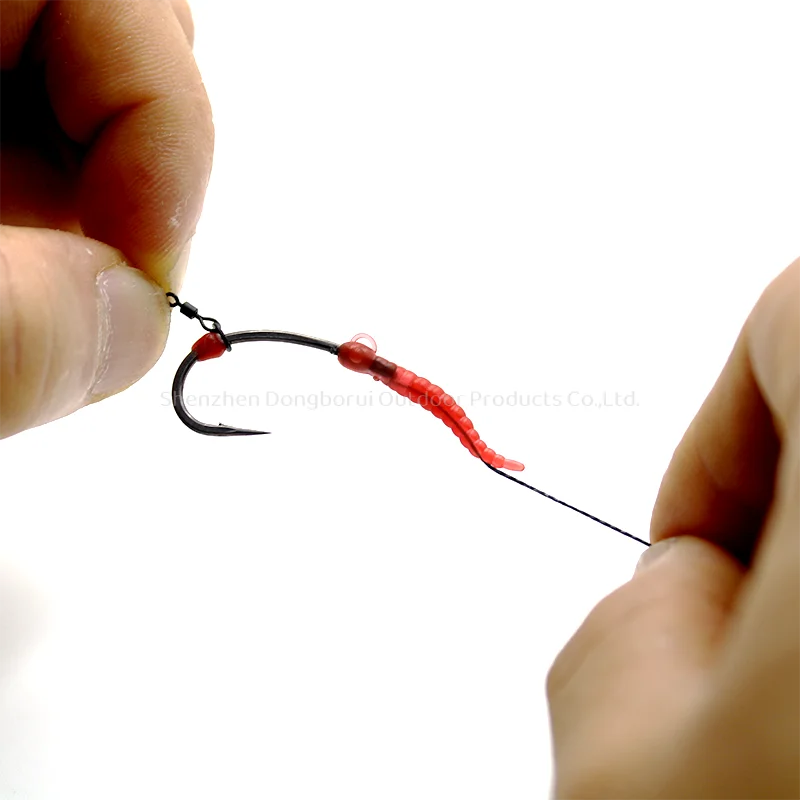 20 Stück Karpfenangel-Zubehör: Rote Wurmmarkierer, Haken-Kickers, D-Rig-Kicker, Aligner-Hülsen für Karpfen-Rig-Ausrüstung – Detail 5