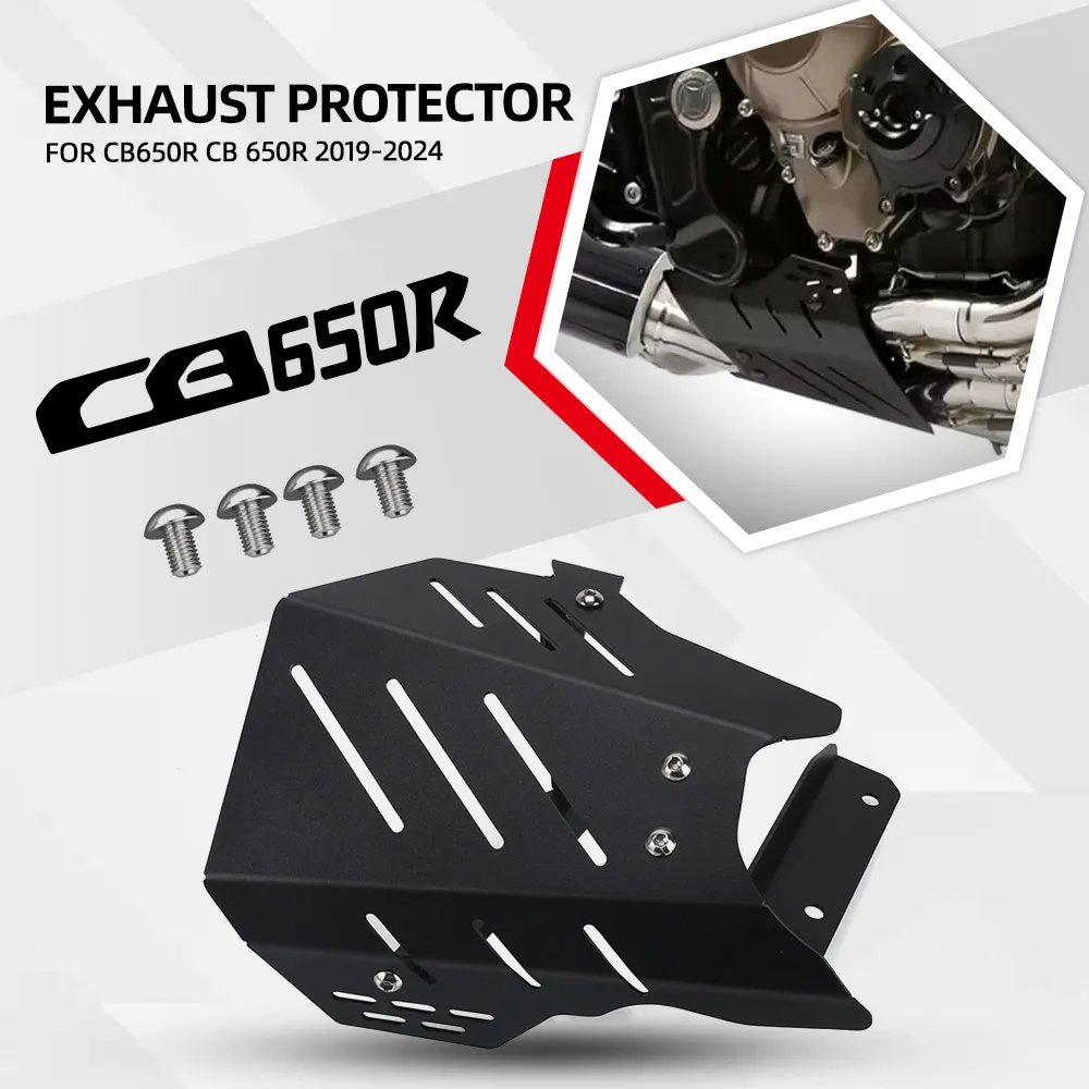 For Honda CB650R CB 650R 2019 2020 2021 2022 2023 2024 Motorcycle Exhaust Front Interface Frame Protective Shield Guard Cover