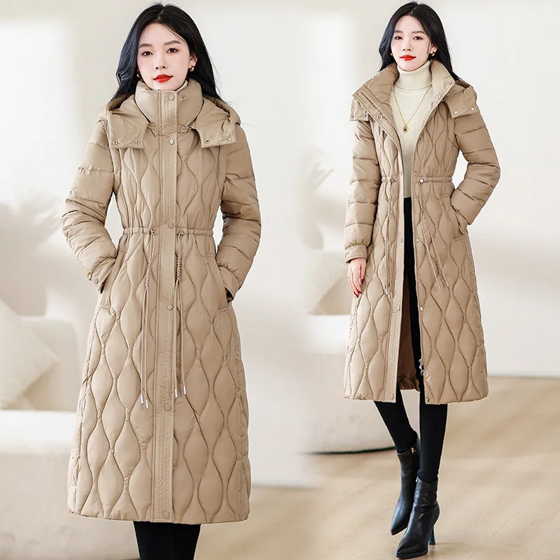 Winter Coat for Women Korean Fashion Loose Oversized Large Size Hooded Windproof Warm Long Parkas Luxury Cotton Jacket Y2k Coat