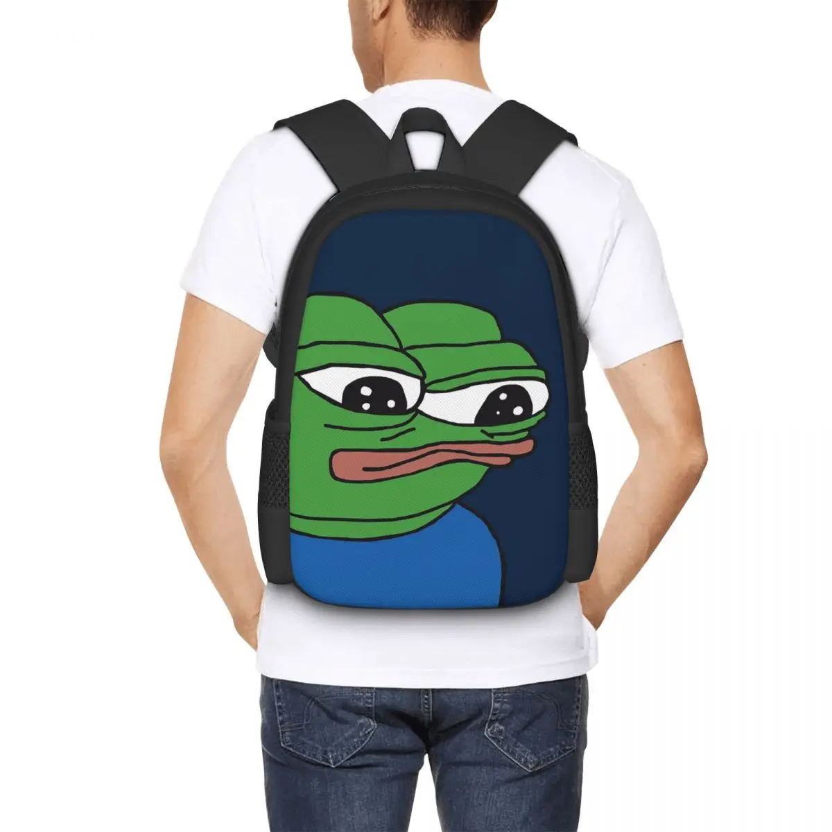 

Рюкзак Pepe The Frog Apu Apustaja для студентов, школьный рюкзак, походный рюкзак для путешествий, модная сумка для книг, сумки через плечо для мужчин и женщин