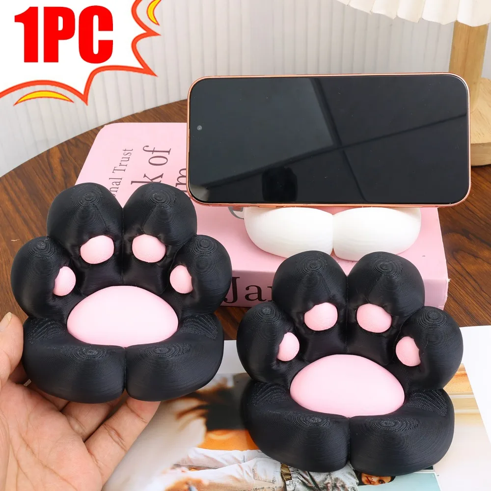 

Подставка для мобильного телефона с милой кошачьей лапой, настольный держатель для смартфона с героями мультфильмов, можно использовать в качестве украшения для рабочего стола или поддержки телефона для подарков