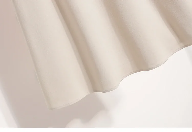 Koreanischer Stil Einfarbiger Hochtaillierter Elastischer Rock für Damen A-Linie 2026 Frühling Herbst Neu Elegant Vielseitig Alltagsrock – Detail 13