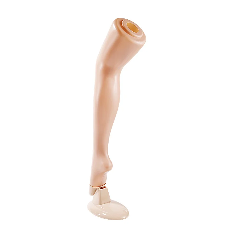 A 74cm Female Leg Model, Women\'s Stockings, Tights, Legging Sales Display Props, Standing Foot Mannequin with A Base