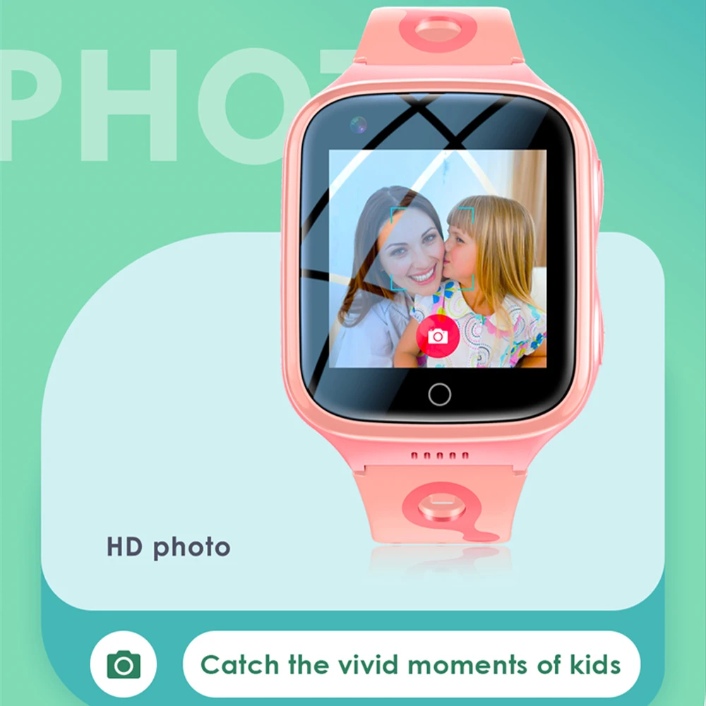 4G Kids Smart Watch Phone 1000mAh Waterproof  Video Call SOS GPS LBS WIFI Location Tracker K9 Children Watch Gift for Kids