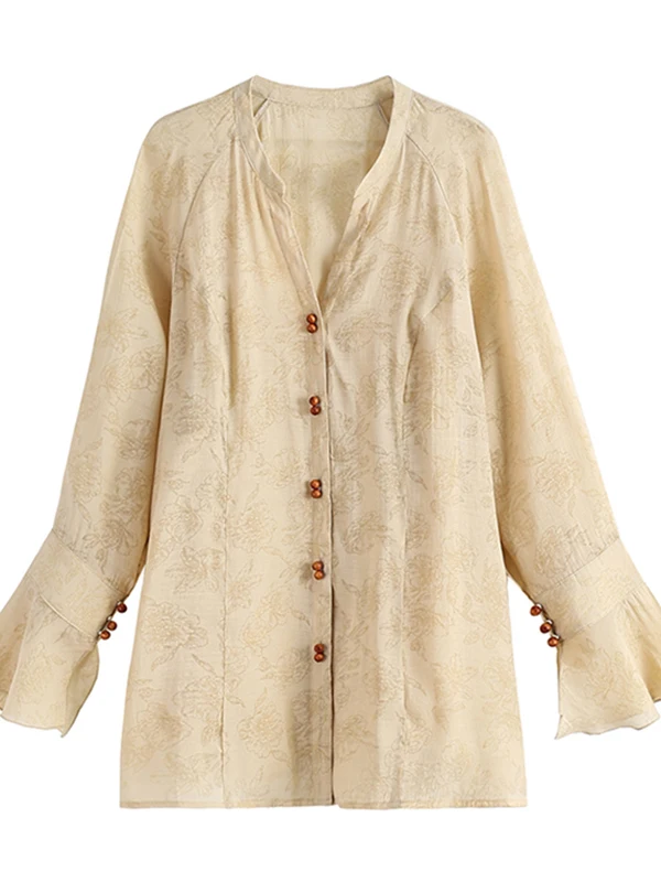 

Женское новое китайское лиоцелловое солнцезащитное пальто больших размеров с вышивкой, свободное утягивающее верхнее пальто, повседневное пузырьковое све