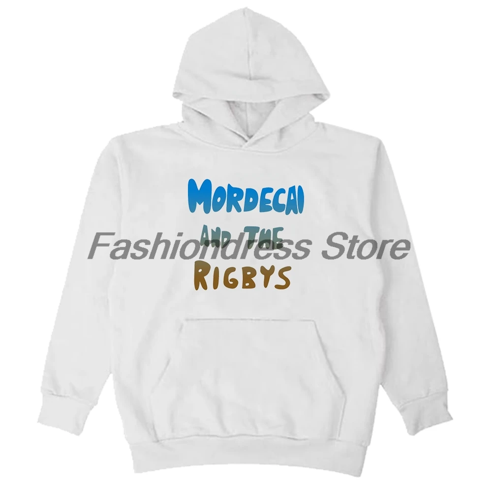 Mordecai and the Rigbys Hoodie Unisex Long Sleeve Streetwear Women Men Hooded Sweatshirts Funny Clothes