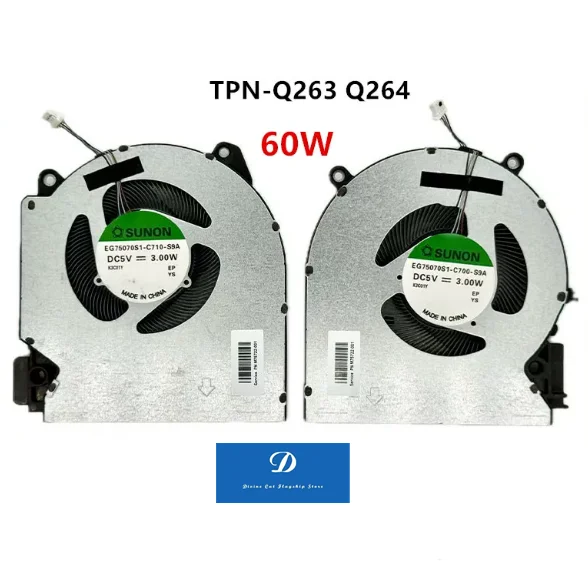 FOR HP Shadow Elf 7 8 16-D 16-E TPN-Q263 TPN-Q264 Fan