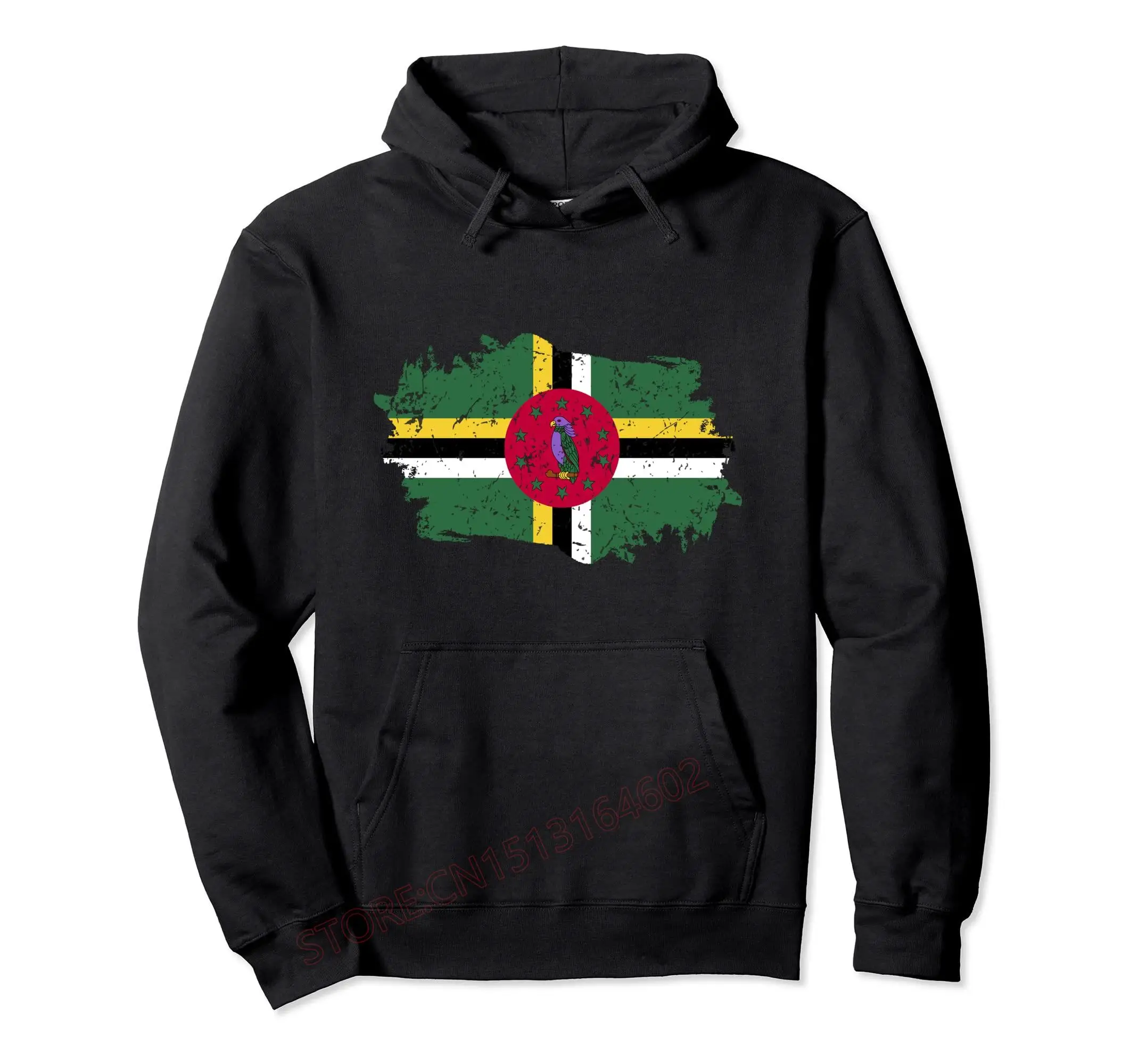 Sudadera con capucha para hombre y mujer, Jersey de algodón Unisex con diseño de Dominica, Bandera de Dominica, S-6XL Dominica, estilo Hip Hop