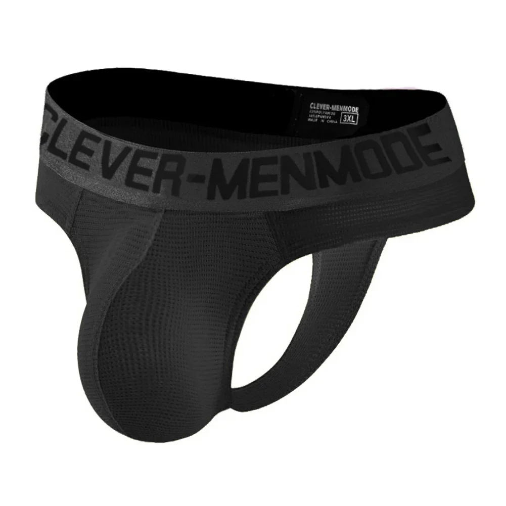 

Sexy Mens Panties Mesh Breathable Thong Sexy Youth Fashion U Convex Pouch Brief Lingerie Underwear Enhance T-Back Slip Homme
