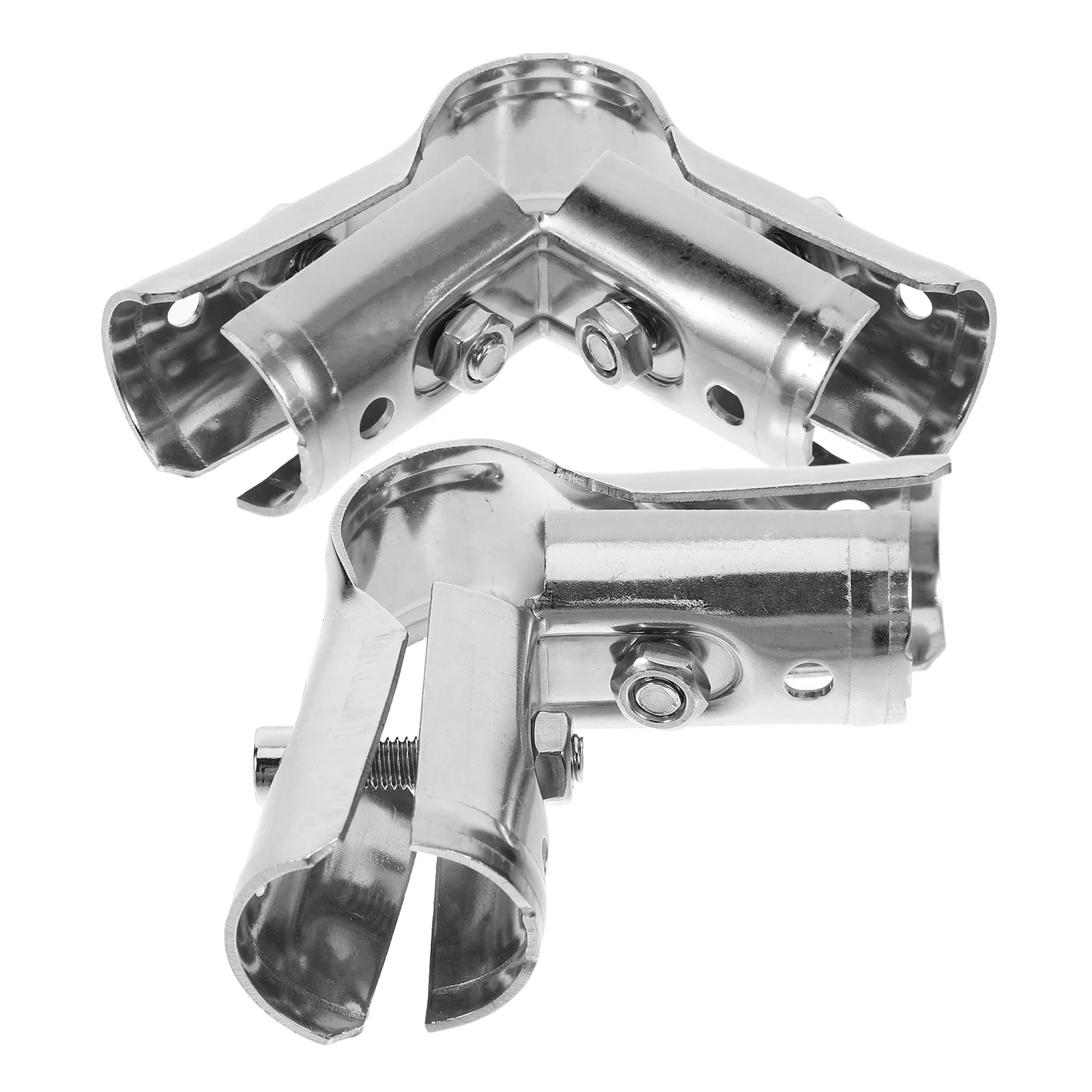 

2pcs Pipe Fitting Stainless Steel Accessories Tube Repair Connectors Greenhouse Supplies Adapter Clamp