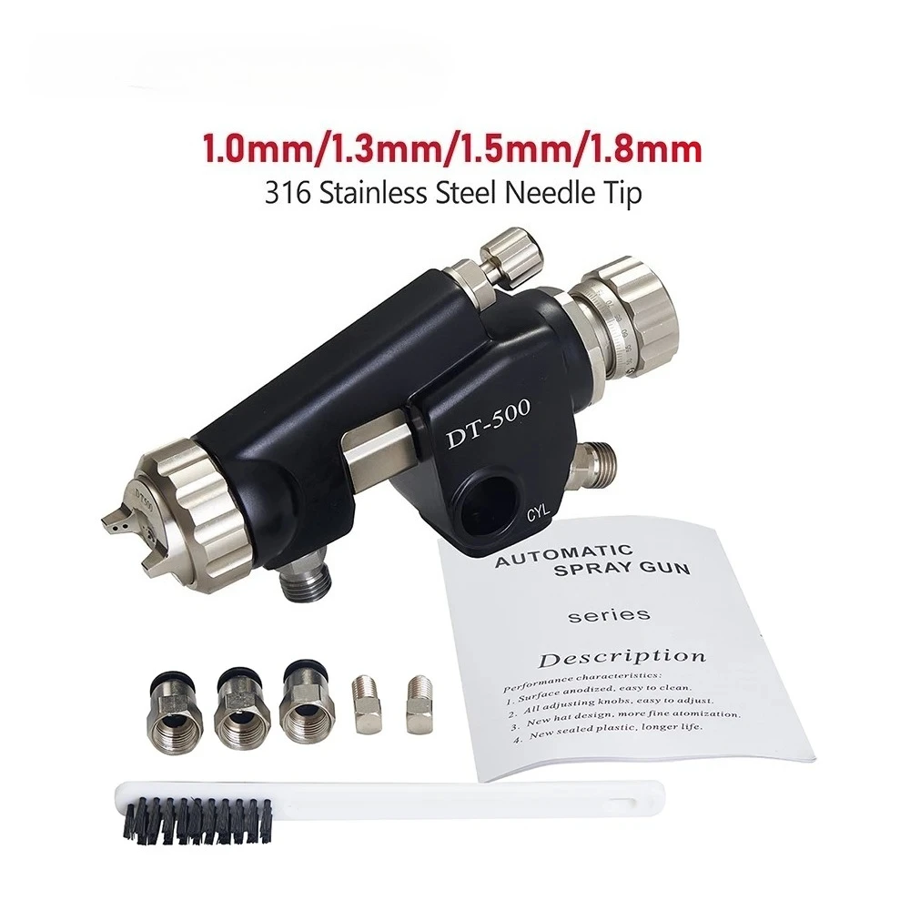 1.0mm 1.3mm 1.5mm 1.8mm Automatic Spray Gun Forged Gun Body With Fine Tuning Laser Digital Scale 316 Stainless Steel