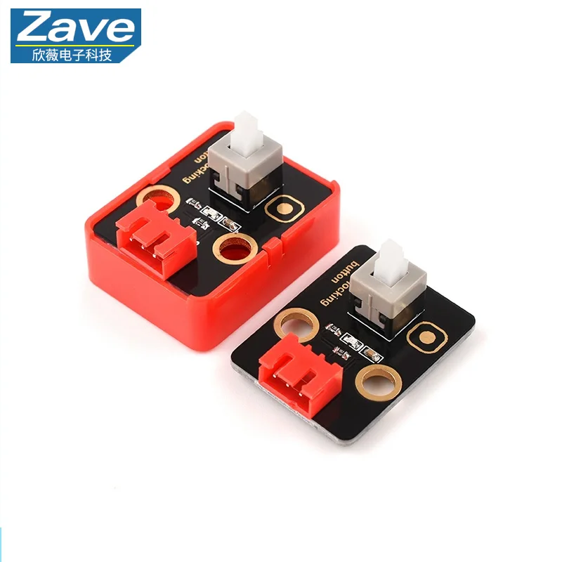 Módulo de botón de sensor de interruptor de enganche, bloque de construcción electrónico, Compatible con Arduino para proyectos de bricolaje Maker