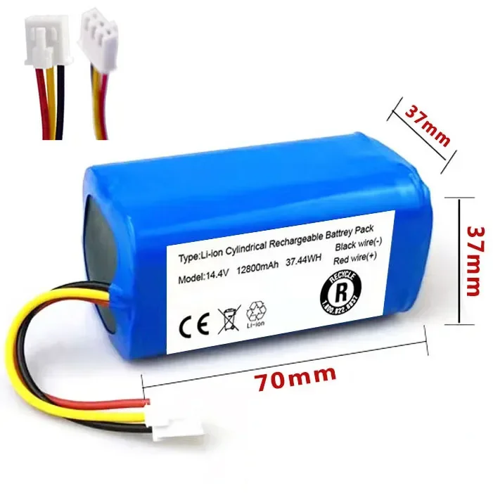 100%.Original(For C30B)Battery for.Lirctroux.C30B.Robot.Vacuum.Cleaner.14.4V. 6800mAh,/12800mAh/9800mAh/ lithium cell,