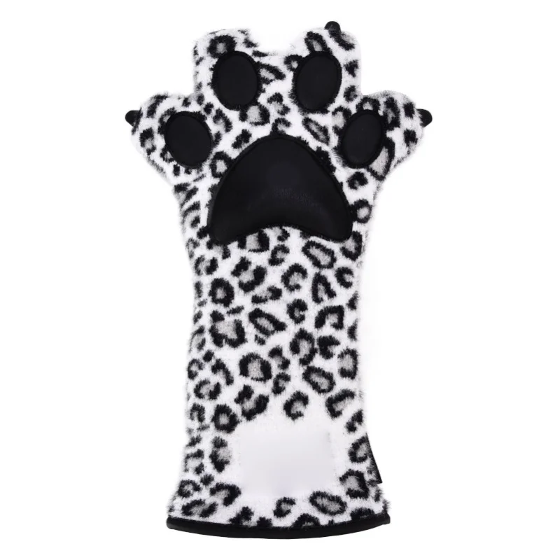 Golf Wood Club Protector Leopard Claw Head Protection Cover Plush Animal Shaped Replacement Sleeves CoverNo. UT