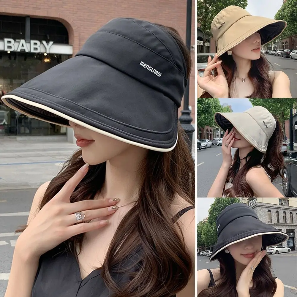 

Cotton Fisherman Hat Portable Wide Brim Foldable Beach Cap Adjustable Anti UV Sun Hat Outdoor Sports