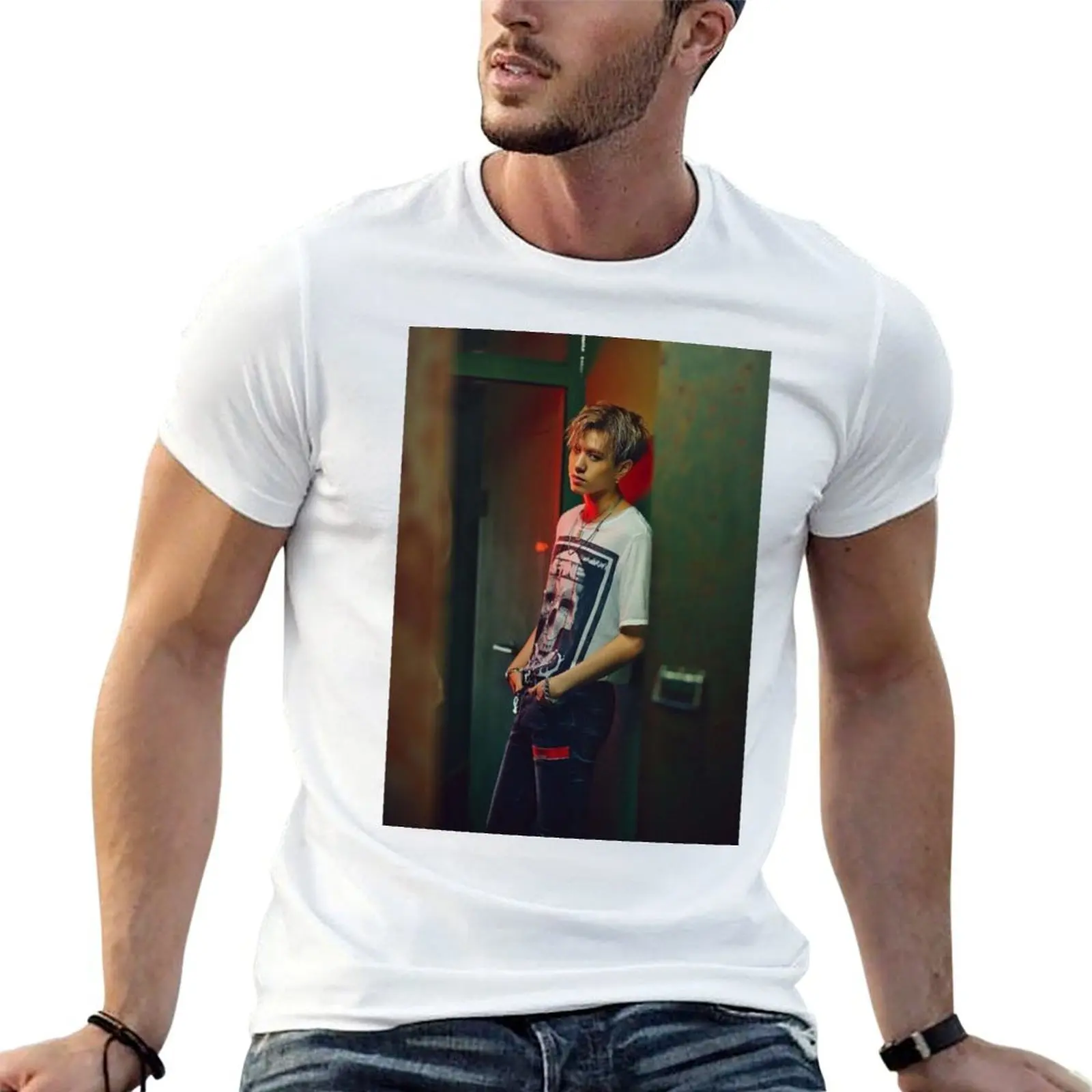 

Kim Yugyeom T-Shirt t shirts cotton 100% man t shirt cotton high quality T-Shirt
