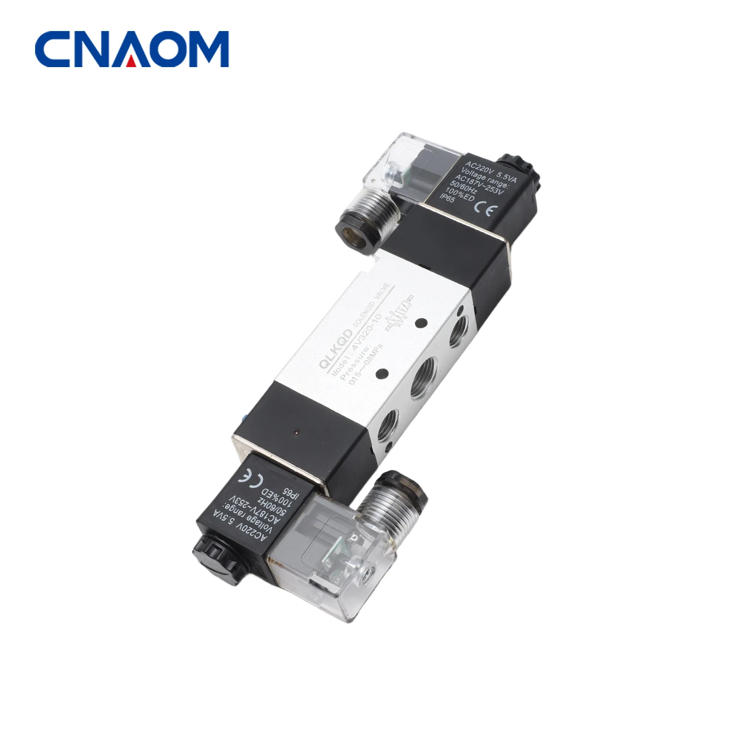 4V320-10 High Quality DC12V DC24V AC 110V AC220V Air Inner Guide Type Solenoid Valve 3/8'' Outlet and Inlet