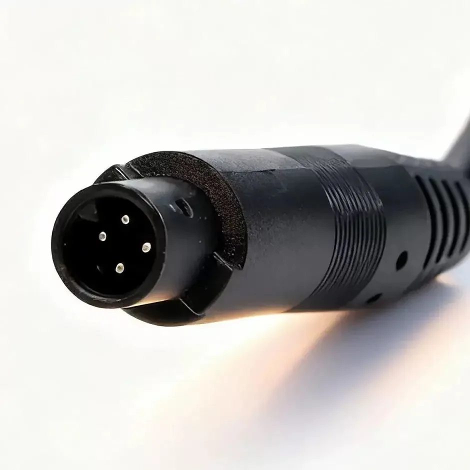 4-Pin Male/Female CVBS to RCA AV/Female DC Multi-Cable Plug Adapter Converter for Automobile Rear Camera Monitor