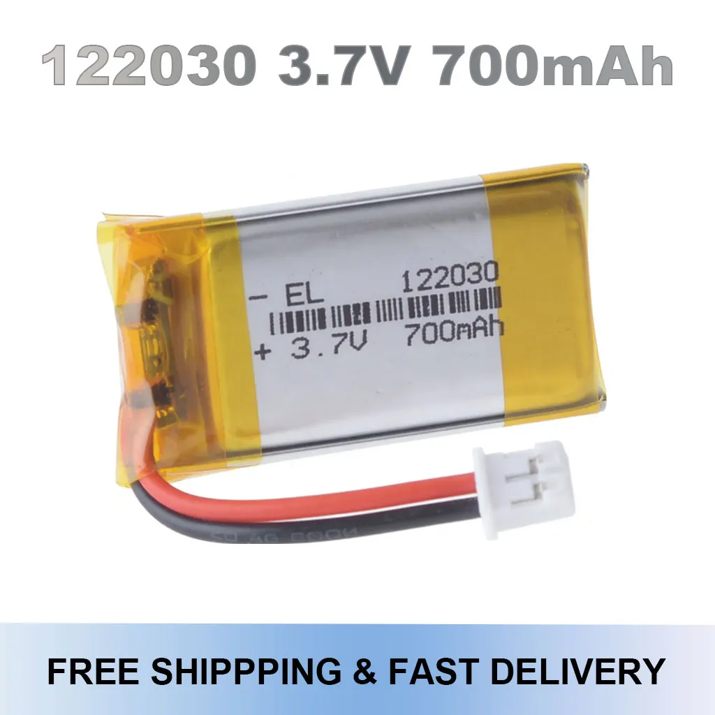 

122030 3.7V 700mAh Rechargeable Lithium Polymer Battery With Silicone Wires For Bloody R8 R3 R70 Gaming Mouse