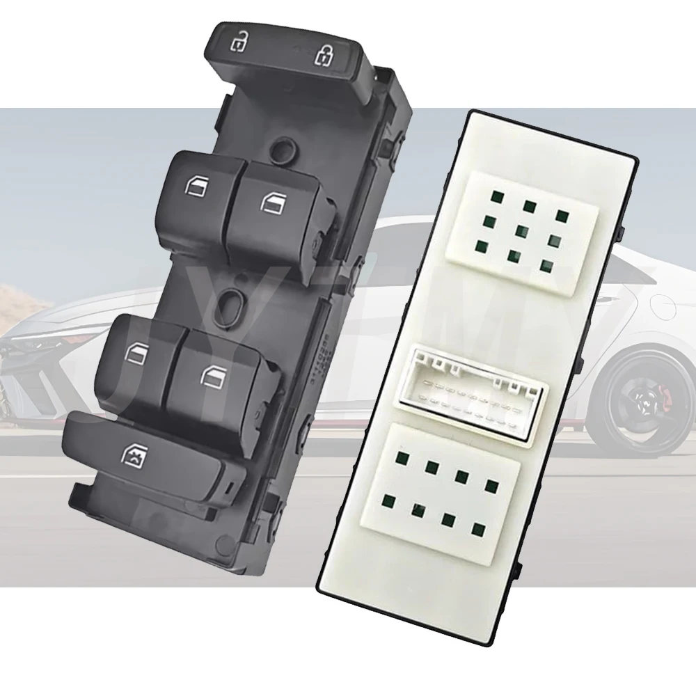 مفتاح نافذة رئيسي للطاقة لشركة Hyundai Elanta 2022-2024 زر التحكم في رافع الزجاج الأمامي الأيسر ملحقات السيارة 93571-AA0004X