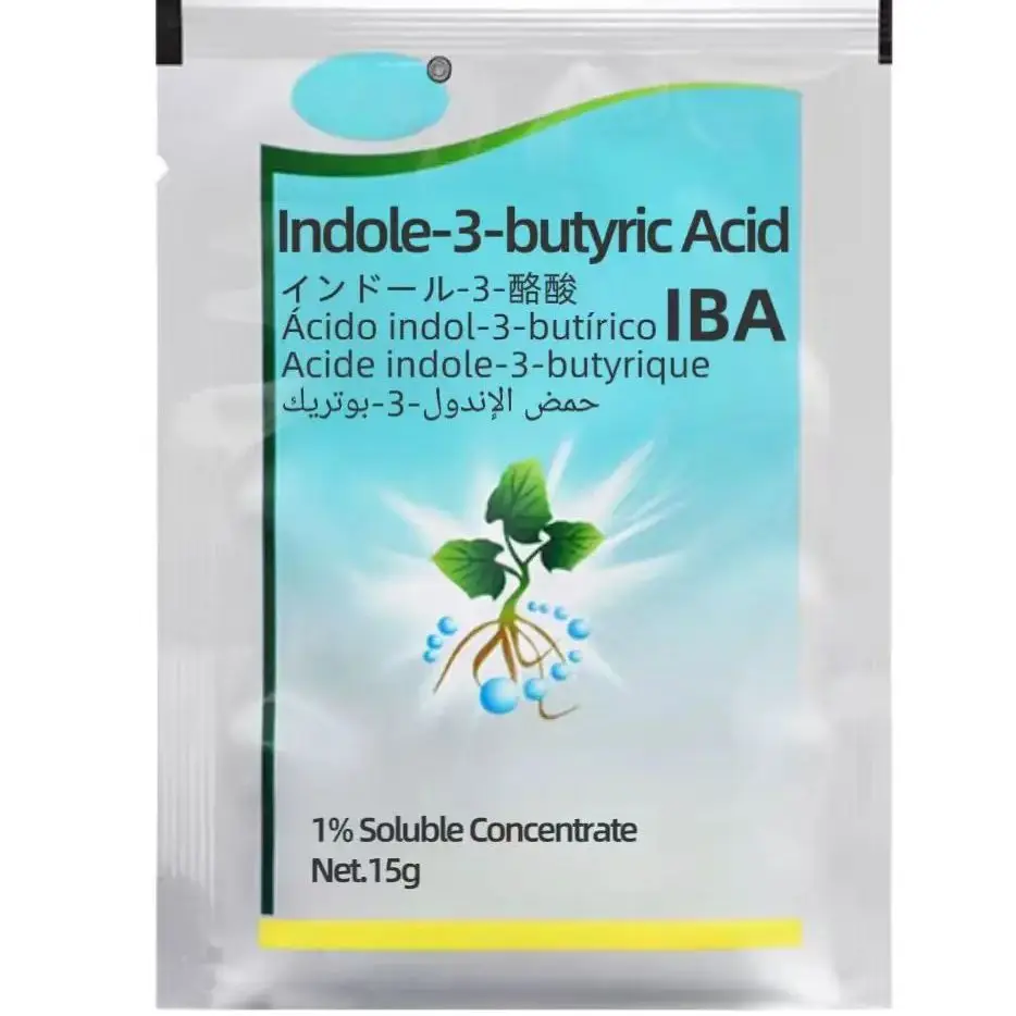 Acide indolébyrique IBA 1 % 15 g x 5 paquets pour couper les plantes de trempage et de culture | Haute efficacité pour l'olivier rose de vigne de raisin