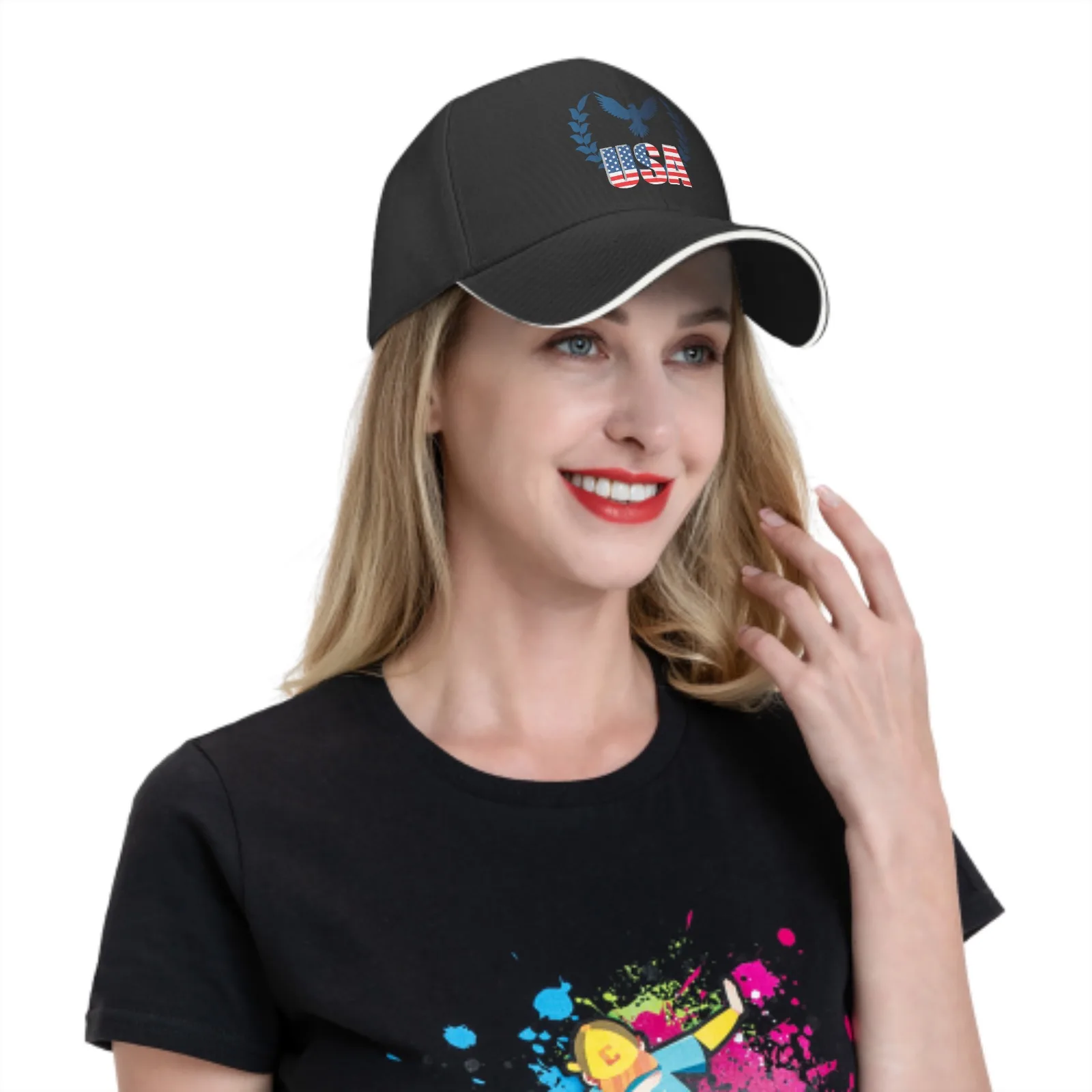 Gorras de béisbol del Día de la independencia para hombres y mujeres, sombreros de camionero con bandera informal ajustable, gorras de moda para deportes y actividades al aire libre