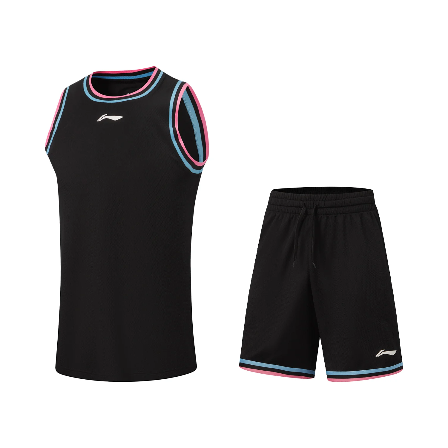Li-Ning Men's CBA Basketball Game Set LN DRY Polyester Soft Breathable LiNing Professional Sport Sleeveless Top & Shorts AATW005 image 6