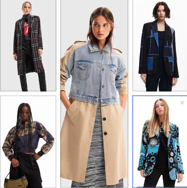 

Foreign trade original single Spain 24 new spliced glitter short women's jacket jacke