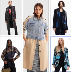 Foreign trade original single Spain 24 new spliced glitter short women's jacket jacke