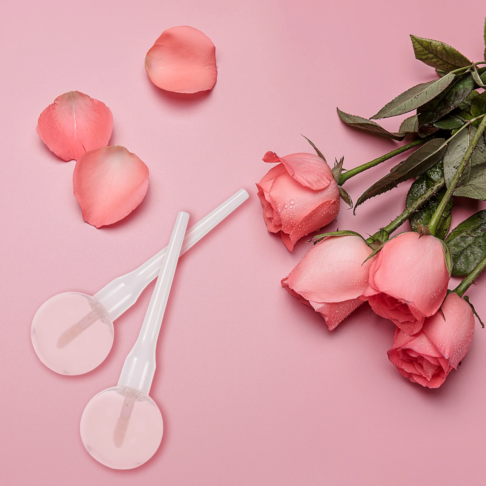 

6 pcs Lollipop Lip Gloss Tubes Empty Refillable Transparent Design Large Capacity Portable Plastic Container For Women