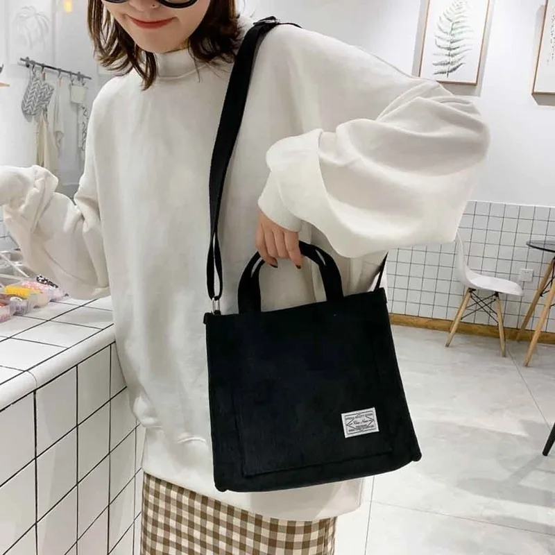 Concise Design Bags For Women Shoulder Bag Female Soft Environmental Storage Reusable Girls Handbag Small And Large Shopper Tote