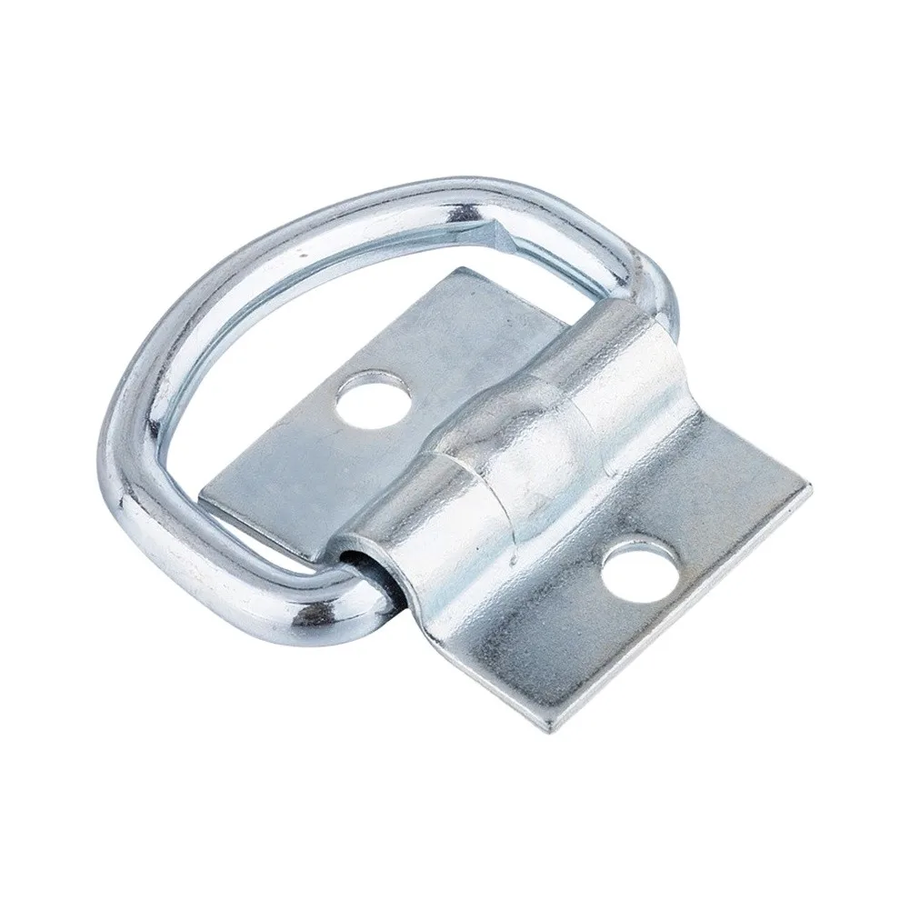 8pcs D-Ring Floor Recessed for Truck RV Trailer Van Towing Securing Galvanized Iron Material Reliable Mounting