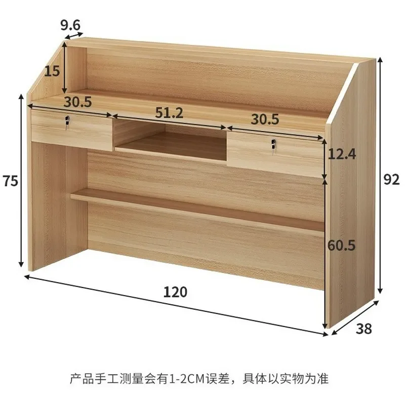 Compact Reception Desk for Hotel Bar Restaurant Retail Store Checkout Counter Office Front Desk Service Station