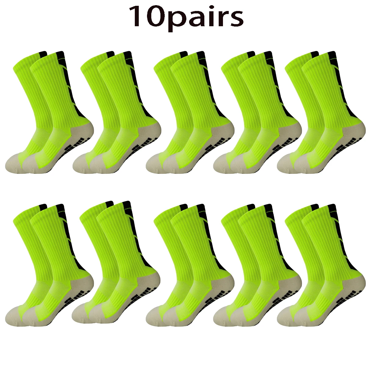 10 pairs of wholesale combination anti slip football socks, running socks, breathable sports socks, men\'s and women\'s mountainee