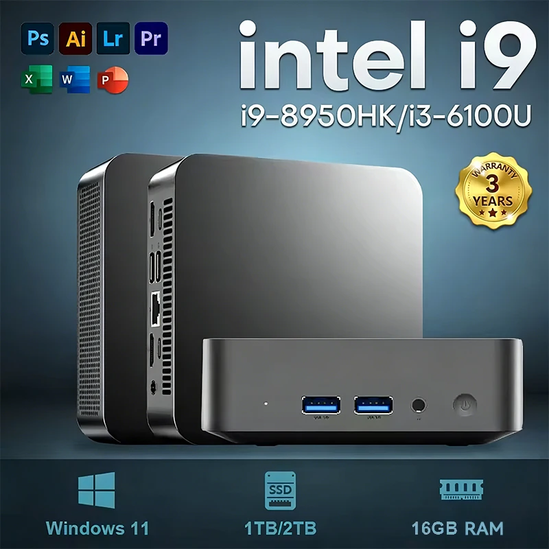 �y�Z�[�����z�|�[�^�u���~�j�Q�[�~���OPC Intel Core i9 8950HK 6100U Windows 11���ڃp�\�R�� 16GB RAM 1TB M.2 SSD WiFi6 BT5.2 4K�Ή��f�X�N�g�b�vPC �Q�[�~���OPC