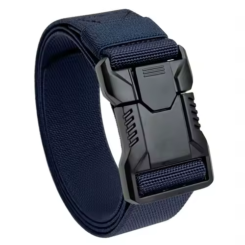 Red Ears Plastic buckle tactical belt men's multifunctional military fan canvas belt outdoor faux nylon training waist belt - Image 8