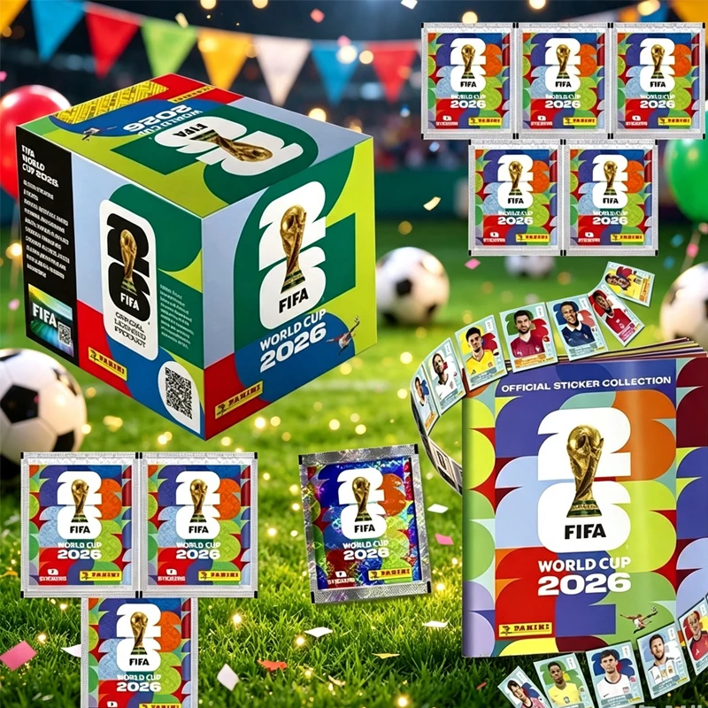 In Stock New 2026 Panini ''World Cup Sticker Pack Panini;; Soccer Card Soccer Memorabilia Collection Panini Football Cards Gifts