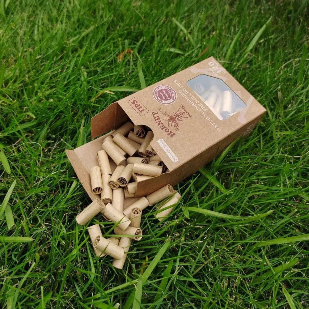 120 sztuk/pudło porady 5/6/7mm jednorazowe niebielone końcówki końcówka filtra papierowy filtr rolkowy naturalne nierafinowane filtry ręcznie robione cygara Nozz