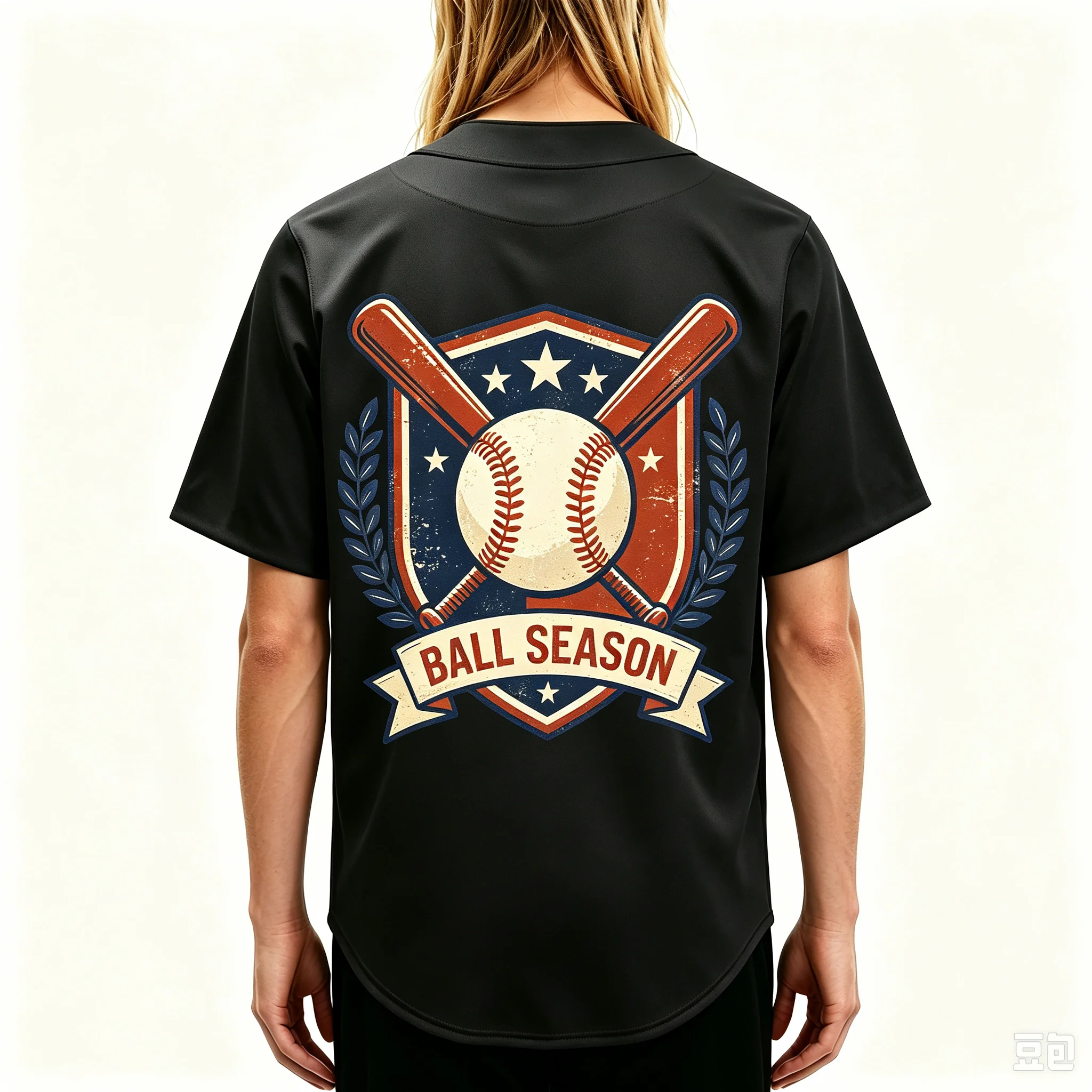 Men's Vintage Baseball Jersey Short-Sleeve Button-Down T-Shirt 'Play for the Game' Print Graphic Sports Uniform Shirt
