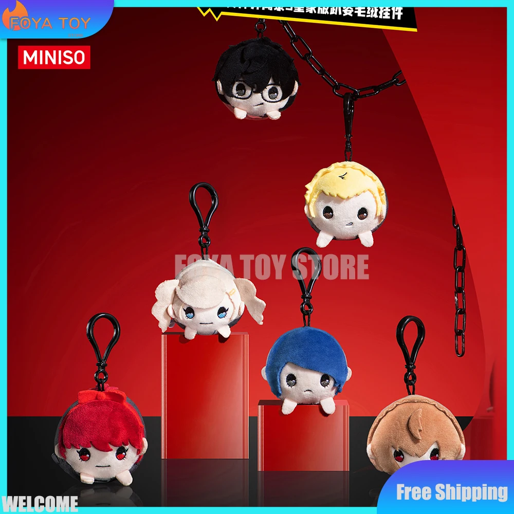 Nuevo y Original MINISO Persona 5 Royal Edition Series Caja Sorpresa de Juego Anime Peluche Colgante Caja Misteriosa Decoración de Habitación Regalo