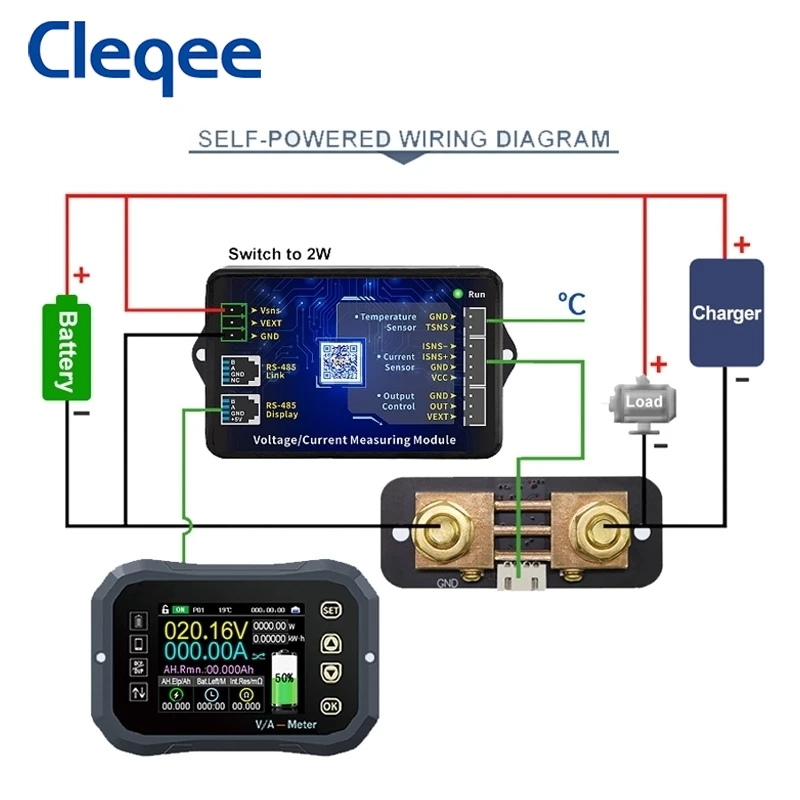 Imagem -05 - Cleqee Kg110f Testador de Bateria 120v 100a Coulomb Medidor de Capacidade Indicador de Bateria Tester Lcd Power Display Telefones Controle Kl110f