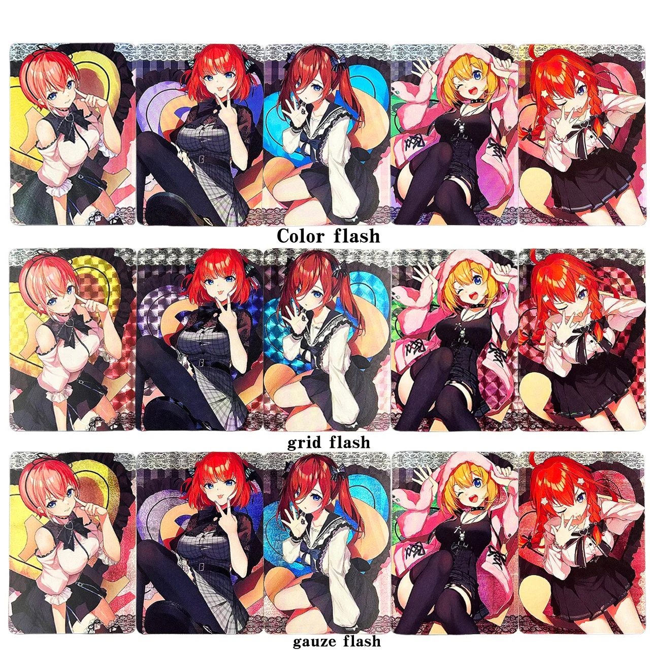 

Набор из 5 коллекционных карточек «Пять близнецов» (аниме, DIY, цветные, с эффектом мерцания), персонажи Накано Ичика и Накано Нино, мультяшные коллекционные карточки, игрушка-подарок