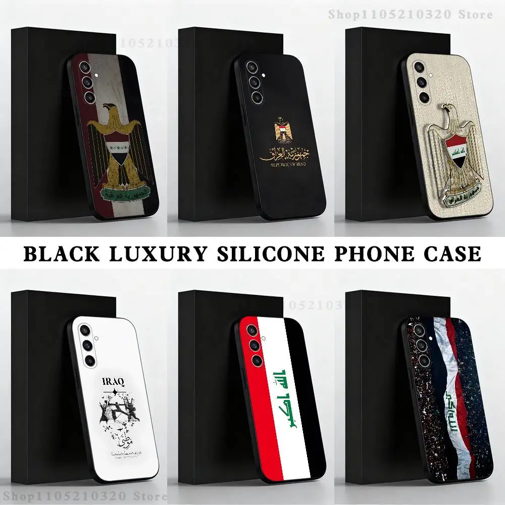 

Nation I-Iraq Flag Phone Case For Samsung S25,S24,S21,S22,S23,S30,Ultra,S20,Plus,Fe,Lite,Note,10 Black Soft Shell