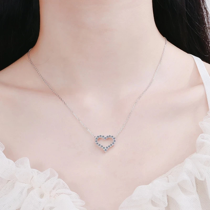 Collier pendentif en forme de cœur pour femme, bijoux de tempérament, clavicule, cadeau de fête d\'anniversaire, mode coréenne