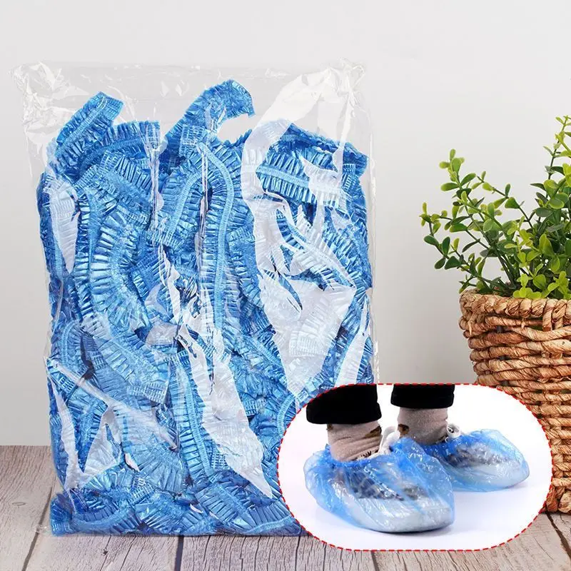 

200Pcs Shoe Covers - Disposable Hygienic Boot Cover for Household, Construction, Workplace, Indoor Carpet Floor Protection